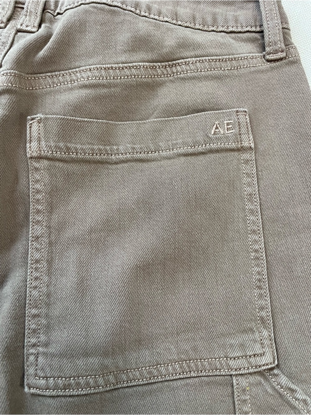 American Eagle Outfitters Women’s Super High-Rise Baggy Wide Leg Taupe Brown 6R - Picture 12 of 13